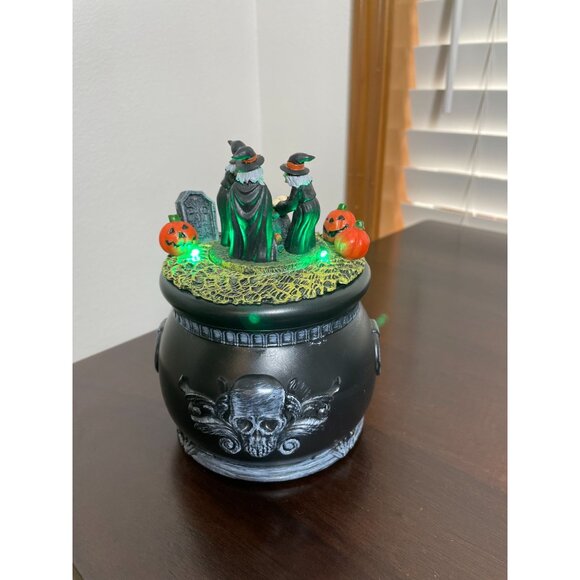 Celebrate Halloween Scene with Animated Cauldron - Picture 3 of 5